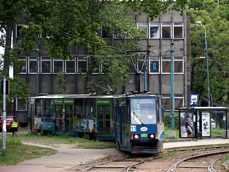 Konstal 105Na Tramwaje �l�skie #726+727