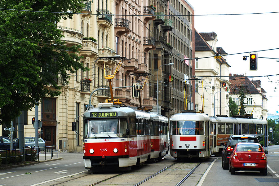 Tatra T3R.PV DPMB Brno #1655+1656