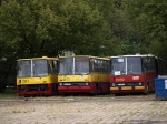 Ikarus 280.26: #2213, #2092 oraz Ikarus 280.46 oraz Ikarus 280.26: #2155 MZA Warszawa