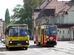 Ikarus 280.38A PKM Katowice #072 oraz Konstal 105Na Tramwaje �l�skie #743